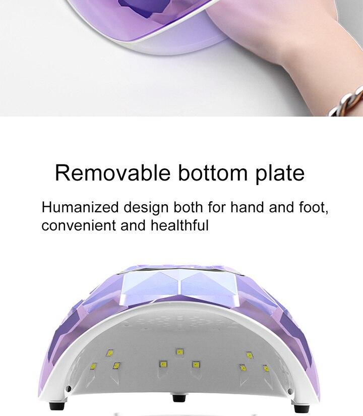 Xiaomi Youpin Nail Dryer Fashion 78W 39 PCS LEDs Fast UV Lamp For Drying Gel Polish Timer Auto Smart Sensor Manicure Tools