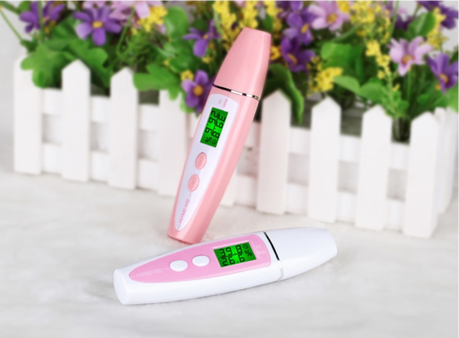 Digital Skin Metal Analyzer Body Face Oil Water Tester Skin Moisture Meter Tools Portable Smart Professional Aesthetic Equipment