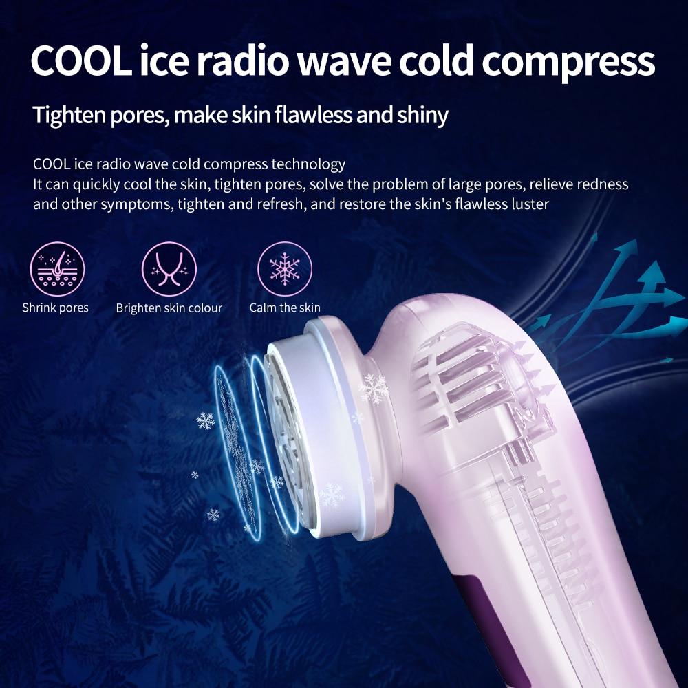 Professional Smart Tender Skin Apparatus RF Visible EMS Facial Massager Deep Cleansing Lifting Face Wrinkle Removal V Face