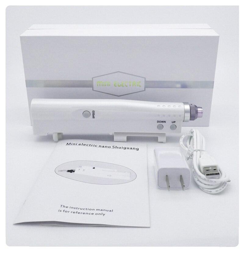 2 in 1 Hydra Injector Derma Pen Mesotherapy Microneedle Mesogun, Portable Smart Injector Pen Facial Treatment Machine