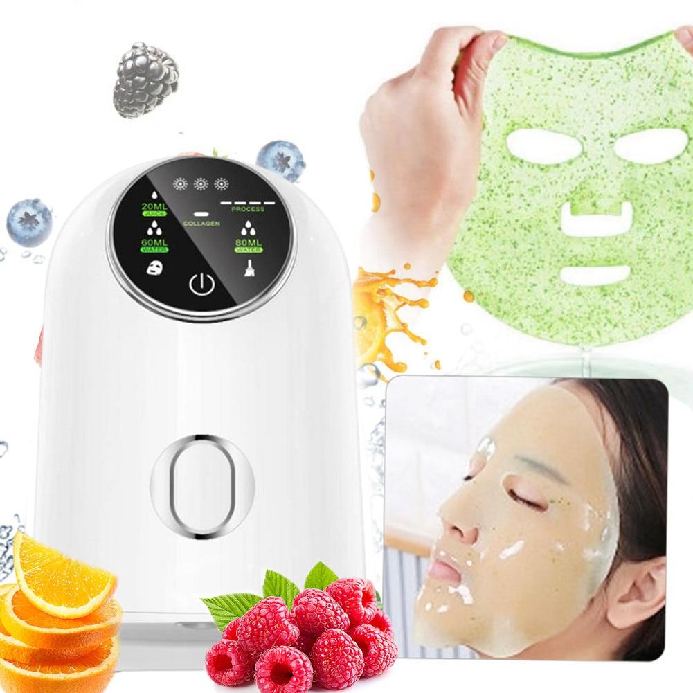 Auto Fruit Face Mask Maker DIY Facial Mask Machine Smart Touch Face Mask Device Facial SPA +2pcs Eye Patch Mold Skin Care Beauty