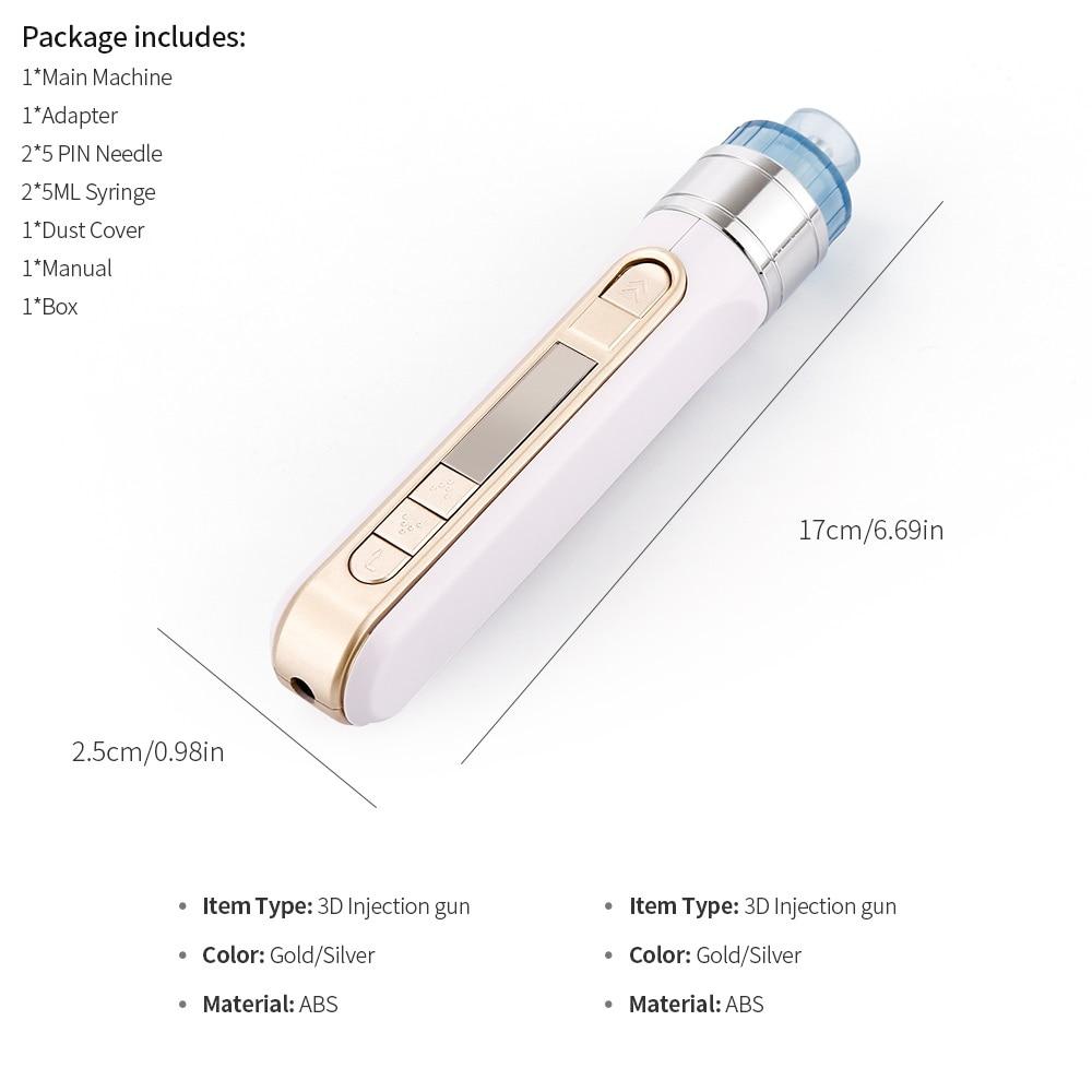 3D Smart Water Skin Rejuvenation Injection Gun Mesotherapy Handheld Meso Injector Pen Removal Wrinkle&Pouch Skin Care Tools