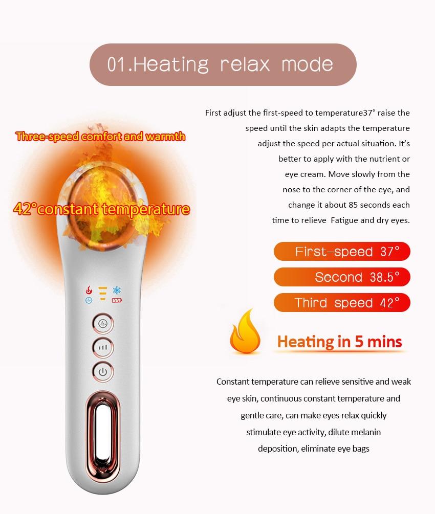 Cold Hot Compress Eye Massage Eye Bags Removal Dark Circles Relieve Fatigue Smart Artifact Eye Protection Beauty Device