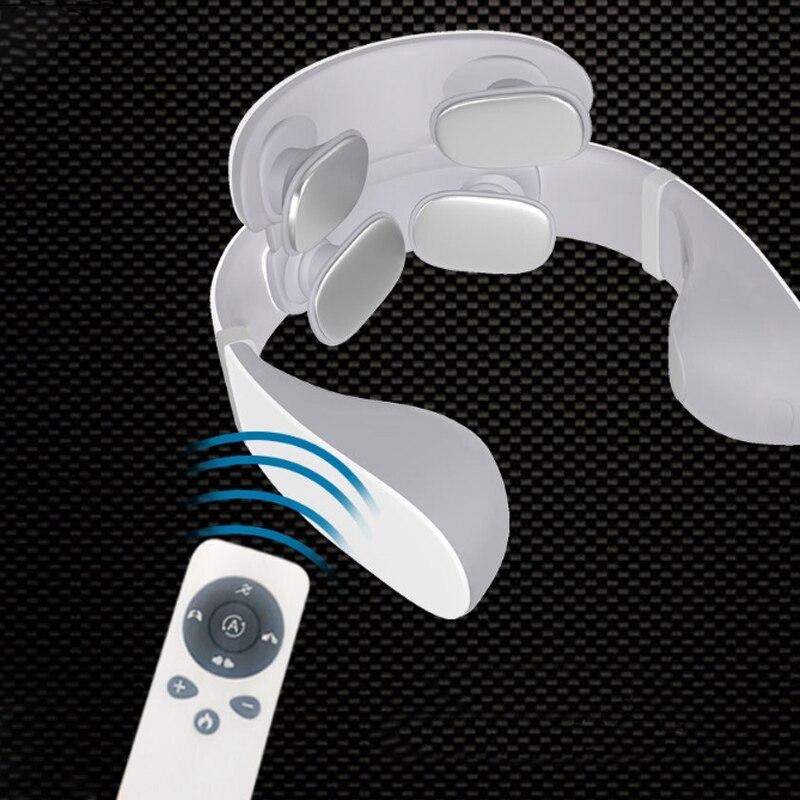 4D electric neck massager Cervical Pulse Pain Relief Far Infrared Heating Smart Physiotherapy Equipment 20-Speed Health Care