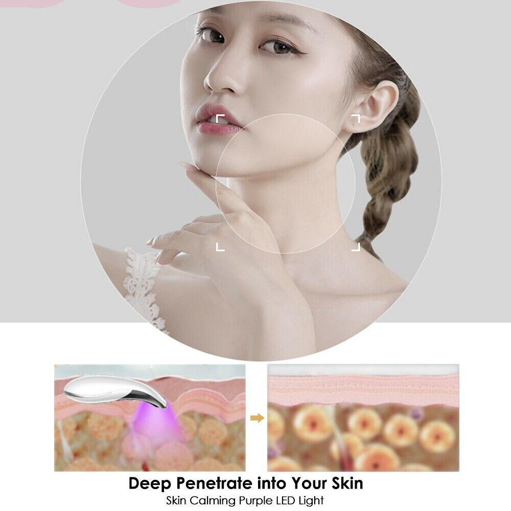 Smart Neck Beauty Massager LED Photon Therapy EMS Heating Face Lifting Vibration Skin Tighten Anti-Wrinkle Remove Device New