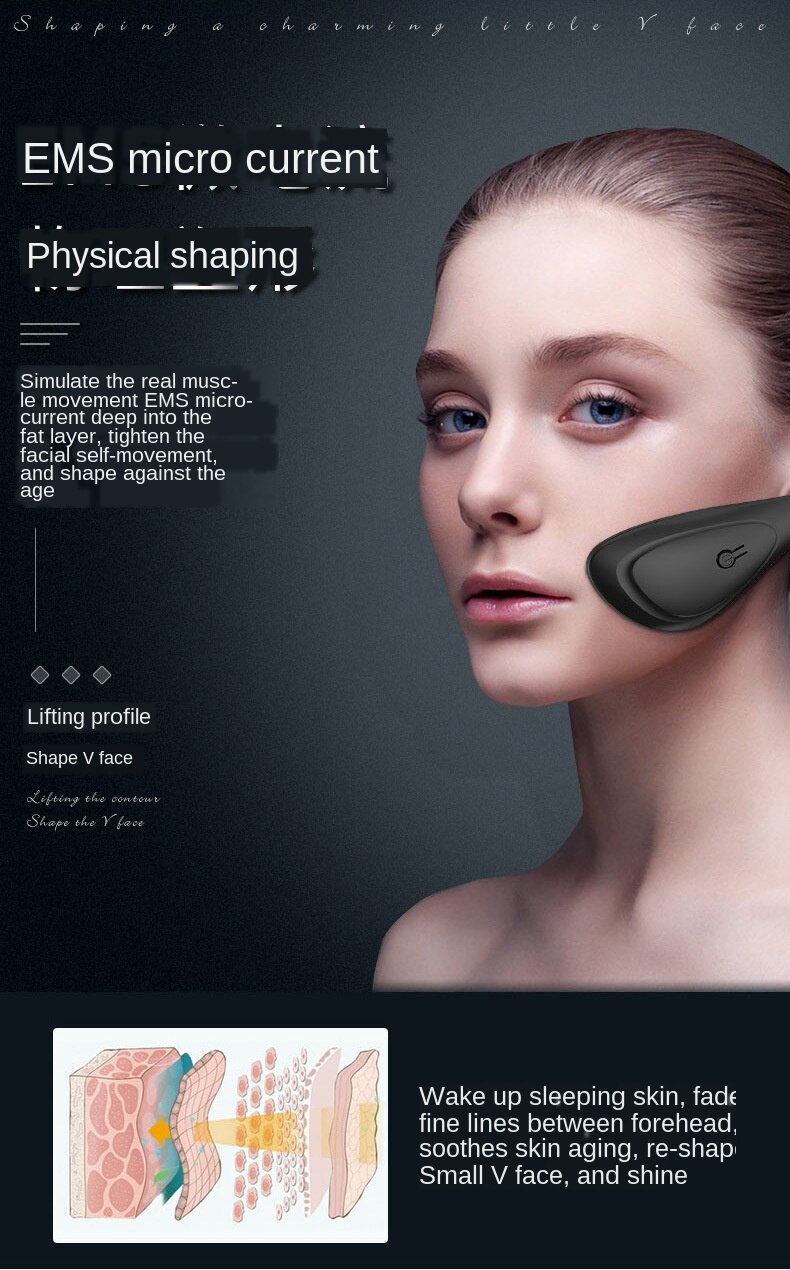 Face Slimming Instrument Face Lift Tools Face Massager Smart Lazy Face Slimming Artifact V Face Slimming Machine Face Massager