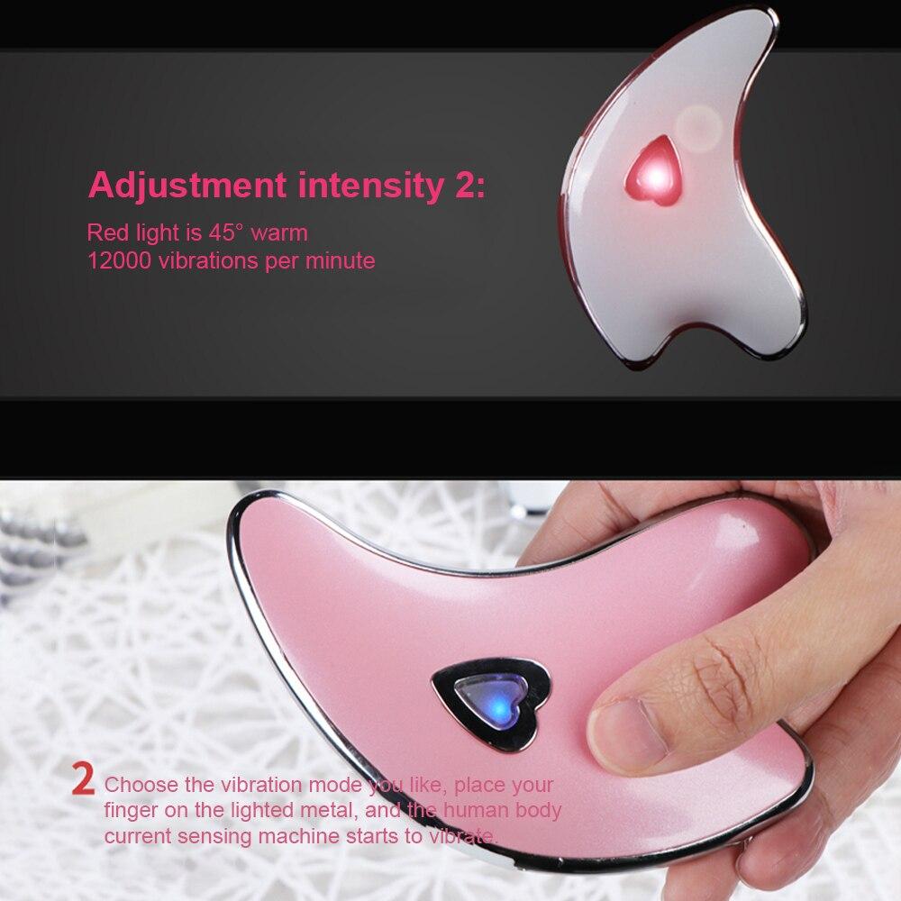 Micro Current Guasha Scraping Facial Beauty Massager Skin Lifting Smart Scraping Neck Device Face Thin Wrinkles Lift Massage