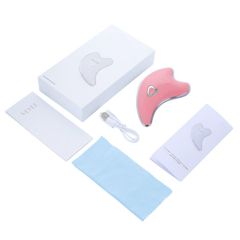 Micro Current Guasha Scraping Facial Beauty Massager Skin Lifting Smart Scraping Neck Device Face Thin Wrinkles Lift Massage