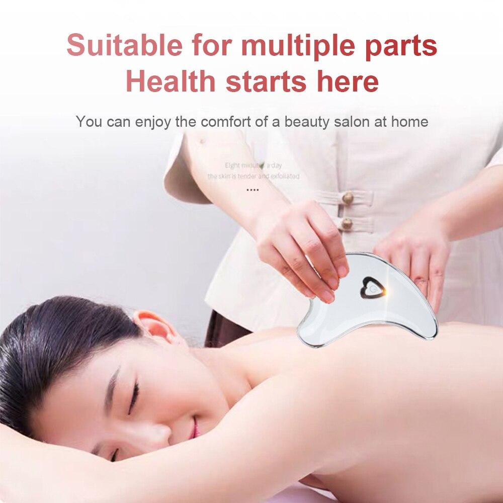 Micro Current Guasha Scraping Facial Beauty Massager Skin Lifting Smart Scraping Neck Device Face Thin Wrinkles Lift Massage