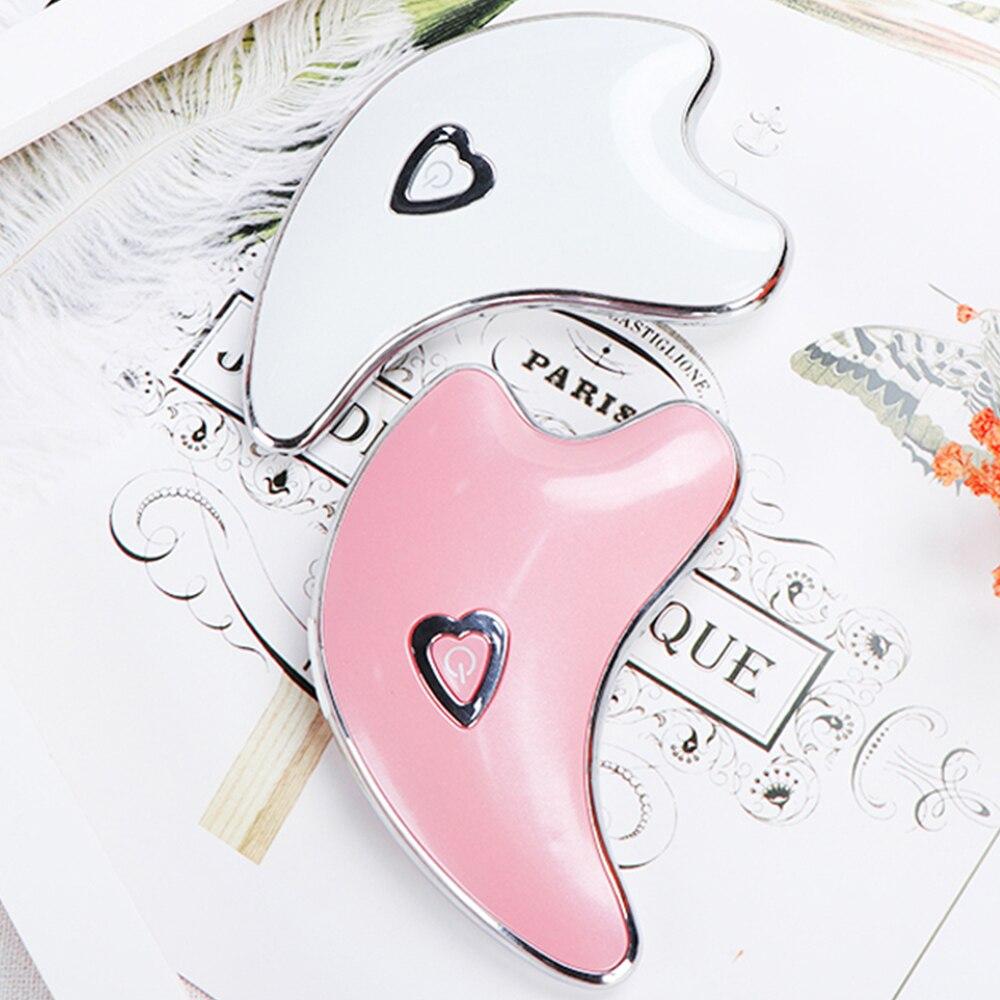 Micro Current Guasha Scraping Facial Beauty Massager Skin Lifting Smart Scraping Neck Device Face Thin Wrinkles Lift Massage