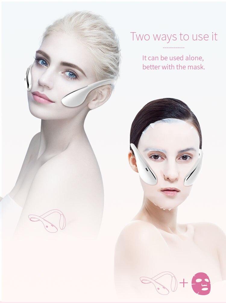 Anti-aging V-type Slimming Lifting Firming Facial Instrument Masseter Mask EMS Facial Lifter Smart Face-lifting Device Face Care