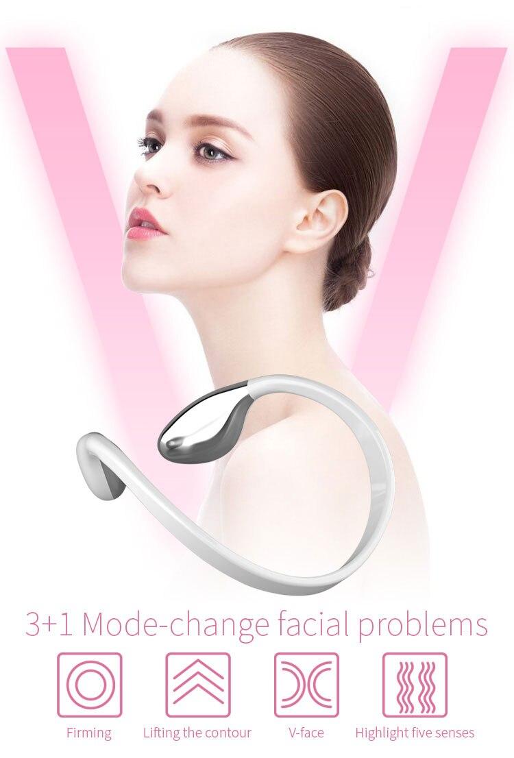 Anti-aging V-type Slimming Lifting Firming Facial Instrument Masseter Mask EMS Facial Lifter Smart Face-lifting Device Face Care