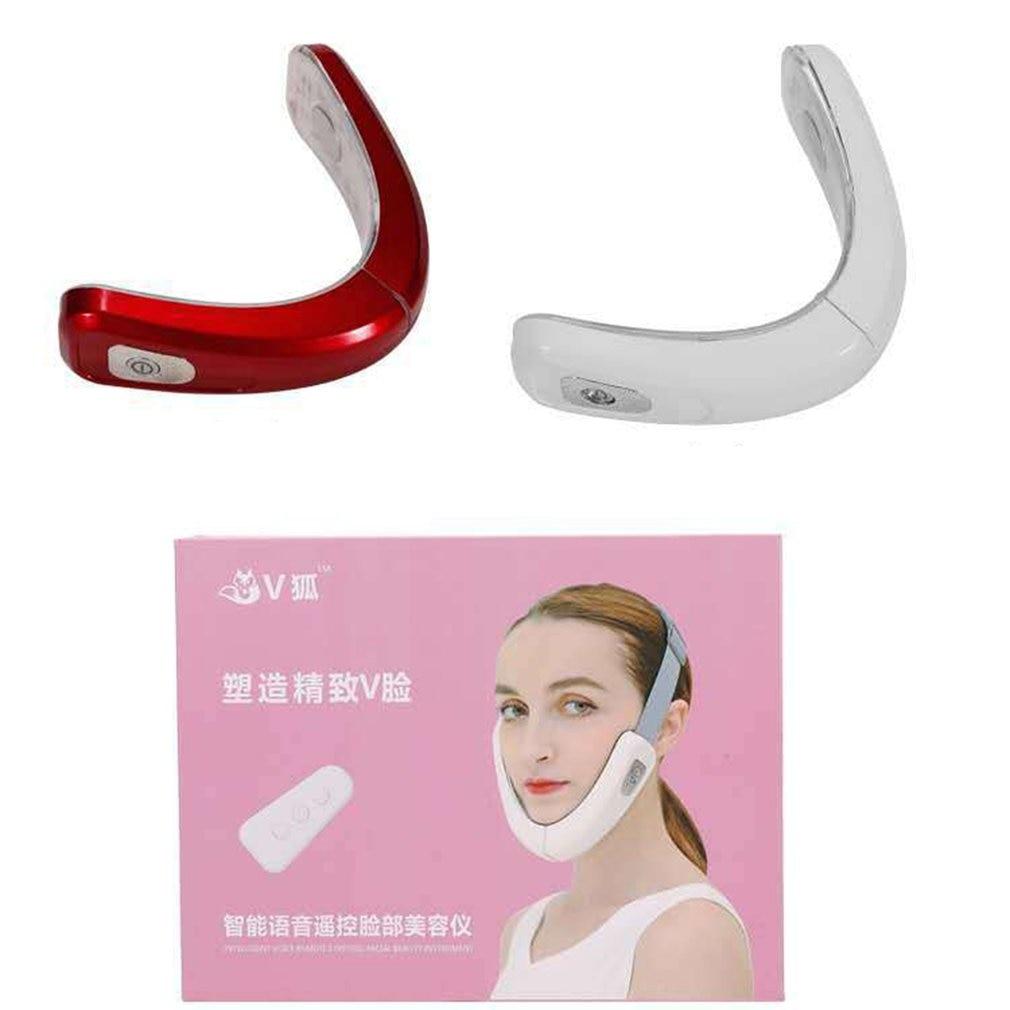 Face Lift Device Micro Current Smart Voice Remote Control V Face Slimming Apparatus Galvanic Massage Slimming Treatment LED