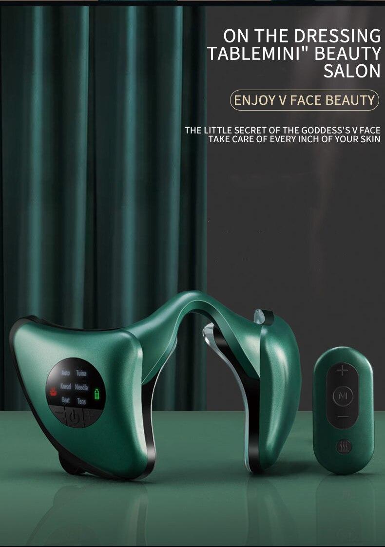 Smart Voice Facial Massager Lifting Firming Anti-aging V-shaped Face-lifting Device Mandibular Masseter Face Beauty Instrument