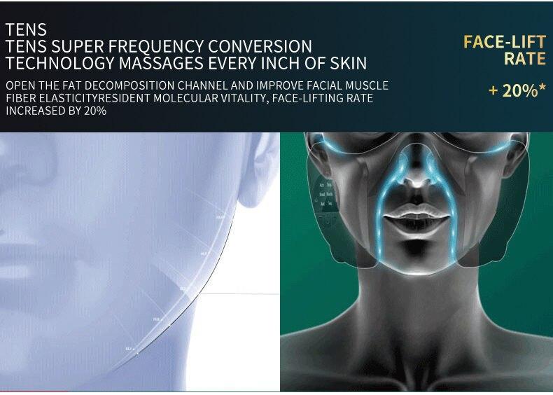 Smart Voice Facial Massager Lifting Firming Anti-aging V-shaped Face-lifting Device Mandibular Masseter Face Beauty Instrument