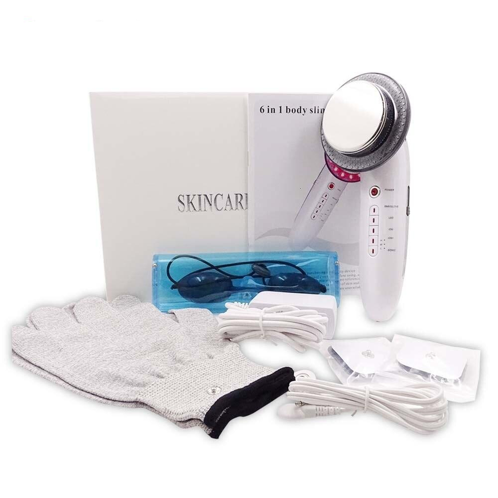 6 In 1 RF Ultrasonic Cavitation Radio Frequency EMS Body Slimming Massager Anti Cellulite Massage Fat Burner Weight Loss Device