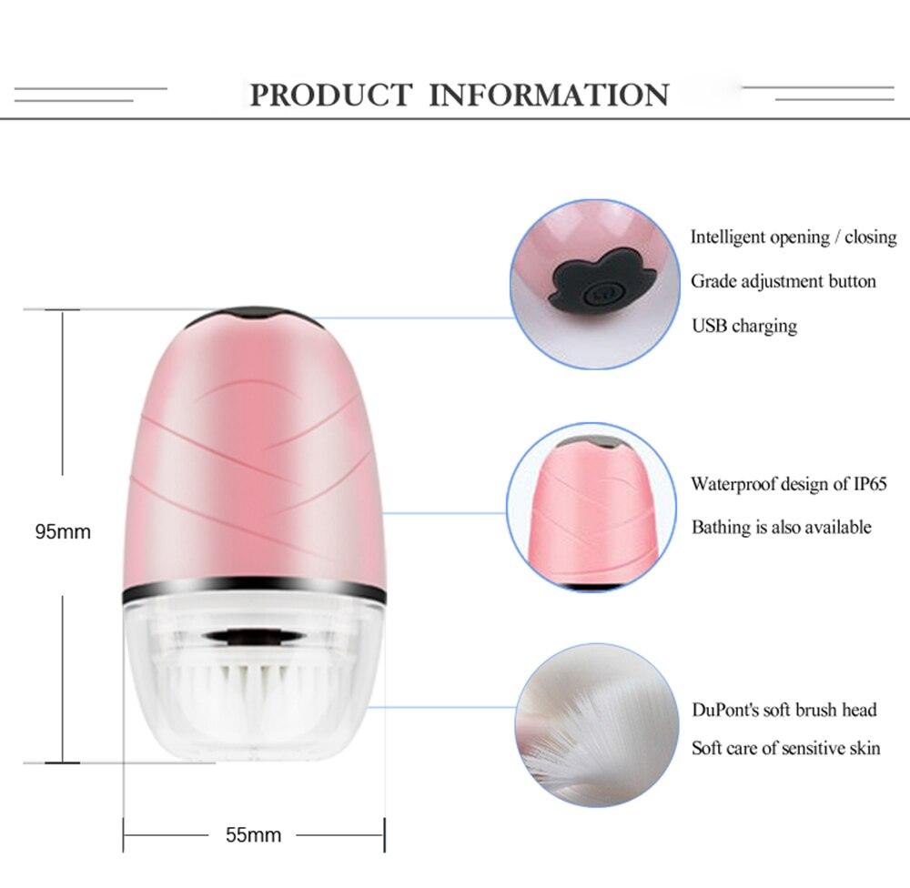 Sonic vibration cleansing brush 3 brush heads,waterproof,smart timer, Skin Care Tools facial cleansing,exfoliation and massage