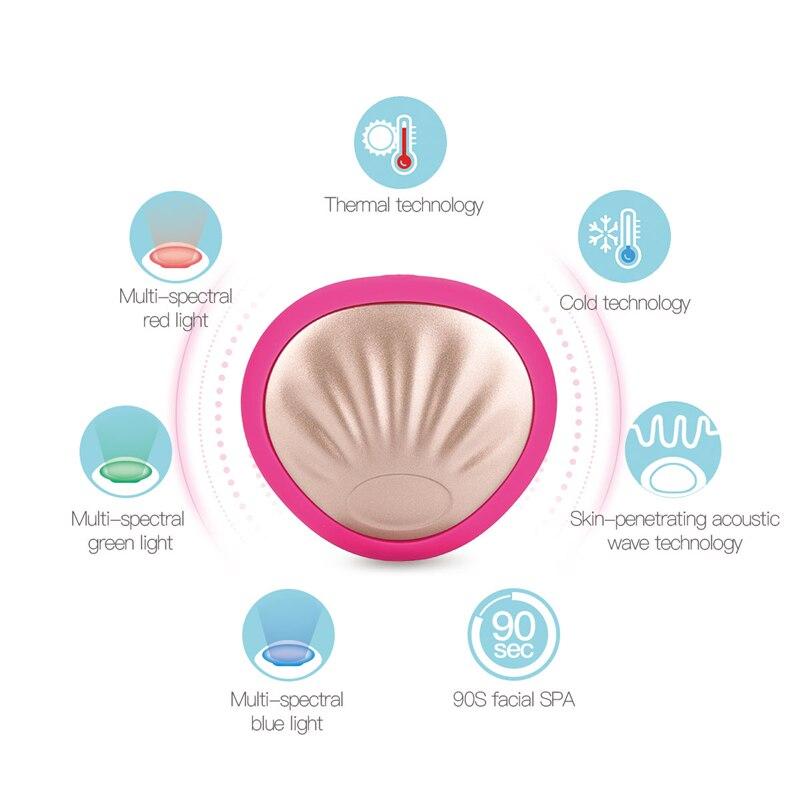 The Best-selling Product In 2021 Smart Facial Mask Treatment Equipment Electric Facial Massager Ultrasonic Facial Skin Scrubber