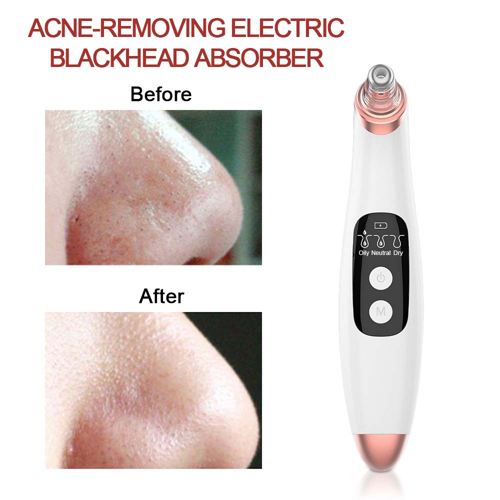 Smart WIFI Visual Electric Blackhead Remover Vacuum Suction Pore Cleaner Built-in 20X 5.0MP Camera Acne Removal Cleaning Tool