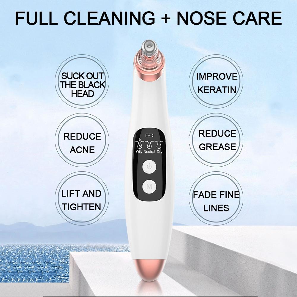 Smart WIFI Visual Electric Blackhead Remover Vacuum Suction Pore Cleaner Built-in 20X 5.0MP Camera Acne Removal Cleaning Tool