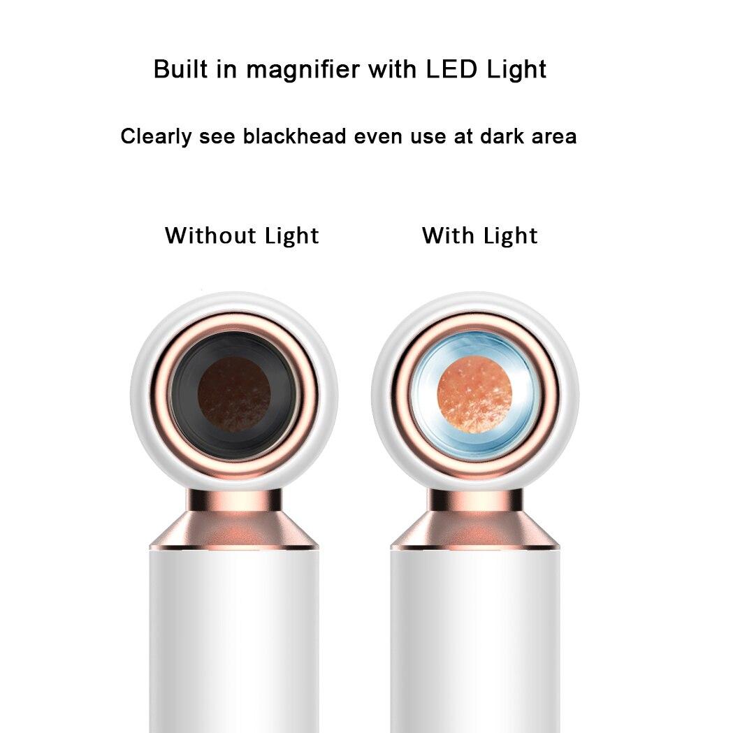 Visualized Blackhead Remover Led Fill Light Pore Cleaning, Smart Electric Home Beauty Device Remove Acne Suck Blackhead Artifact