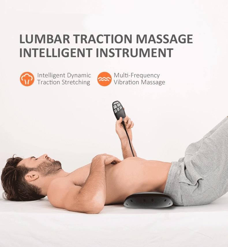 Electric Lumbar Traction Device Waist Back Massager Vibration Massage Lumbar Spine Support Waist Relieve waist fatigue