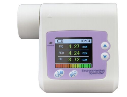 Quality GoodsCONTEC SP10 Spirometer Digital Lung Volume device FVC PEF FEV1 FEF25 PC software