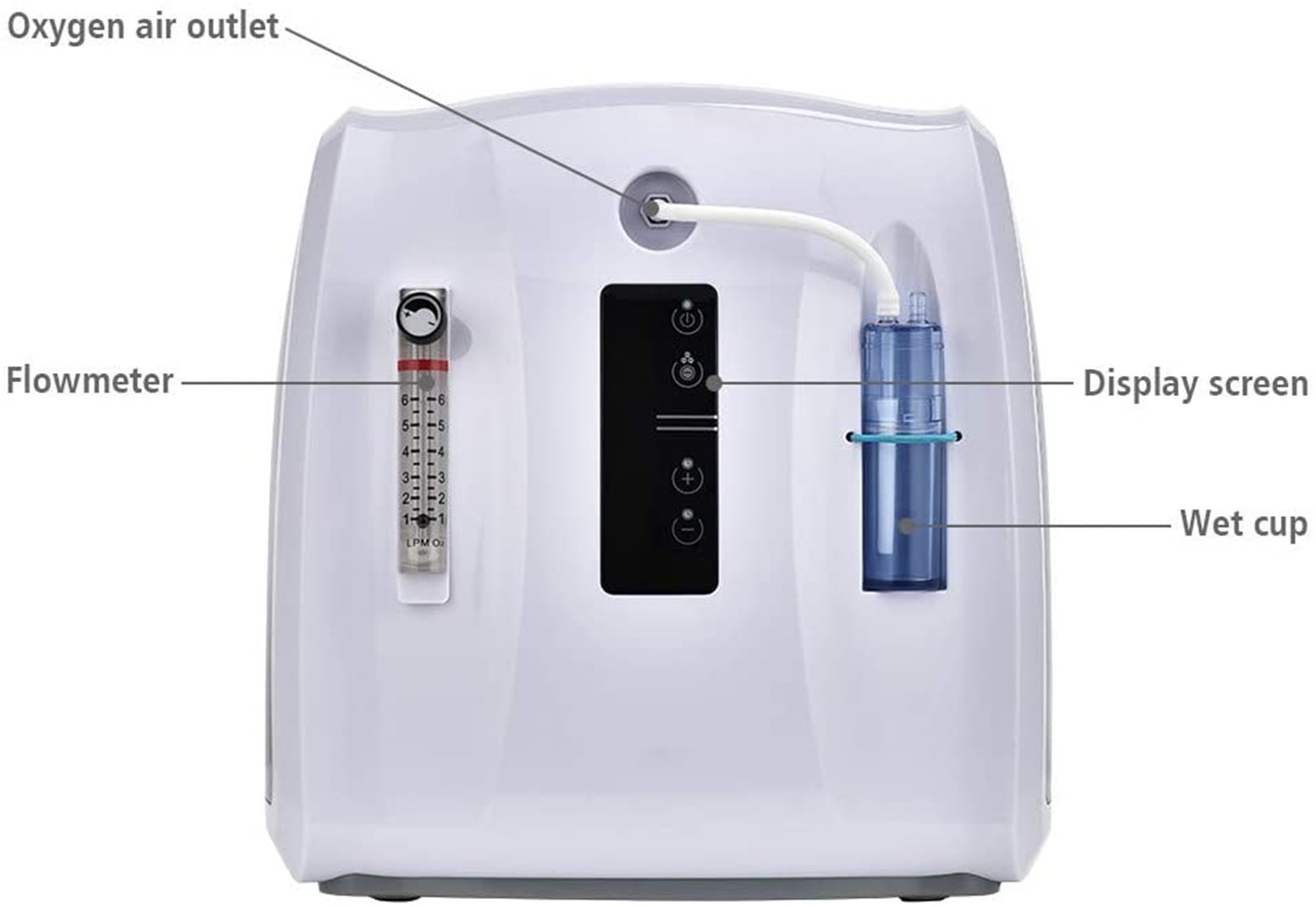 Portable Oxygen Concentrator Machine 1-6L Adjustable 30%-90% Oxygen Machine O2 Bar for home use Atomization