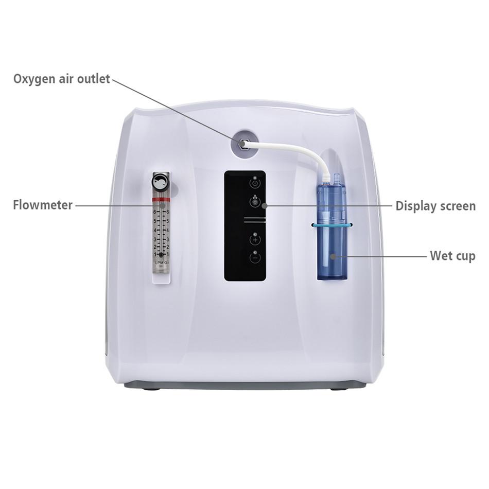 AUPORO Oxygen Concentrator 1-6L/Min Adjustable Oxygen Machine For Home Travel Use Remote Control