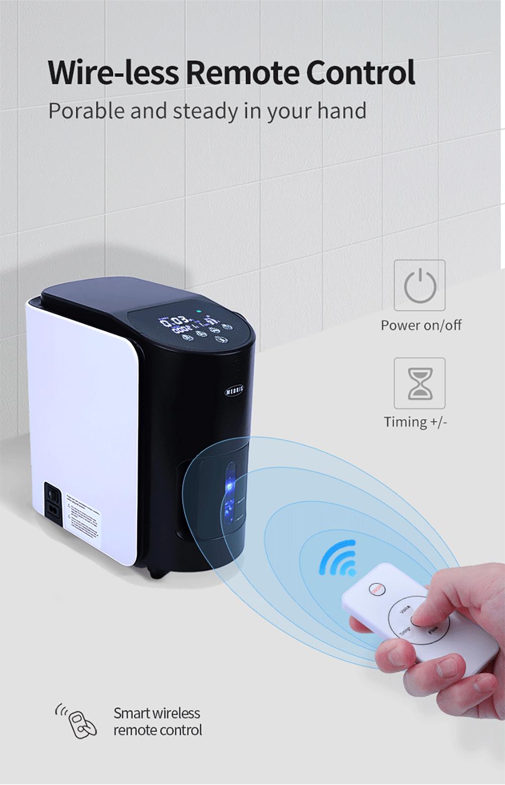 1-7L/min Adjustable Portable Oxygen Making Machine Oxygen Concentrator Machine Generator Without Battery Air Purifier 220V/110V