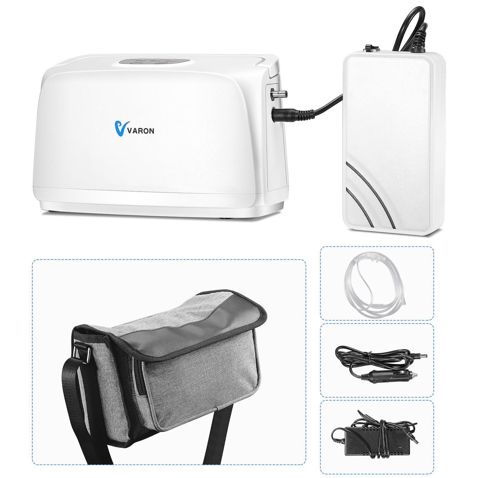 VARON 3L/min Oxygen Concentrator Portable O2 Oxygene Generator Making Machine For Travel Car Home Use Health Care Equipment