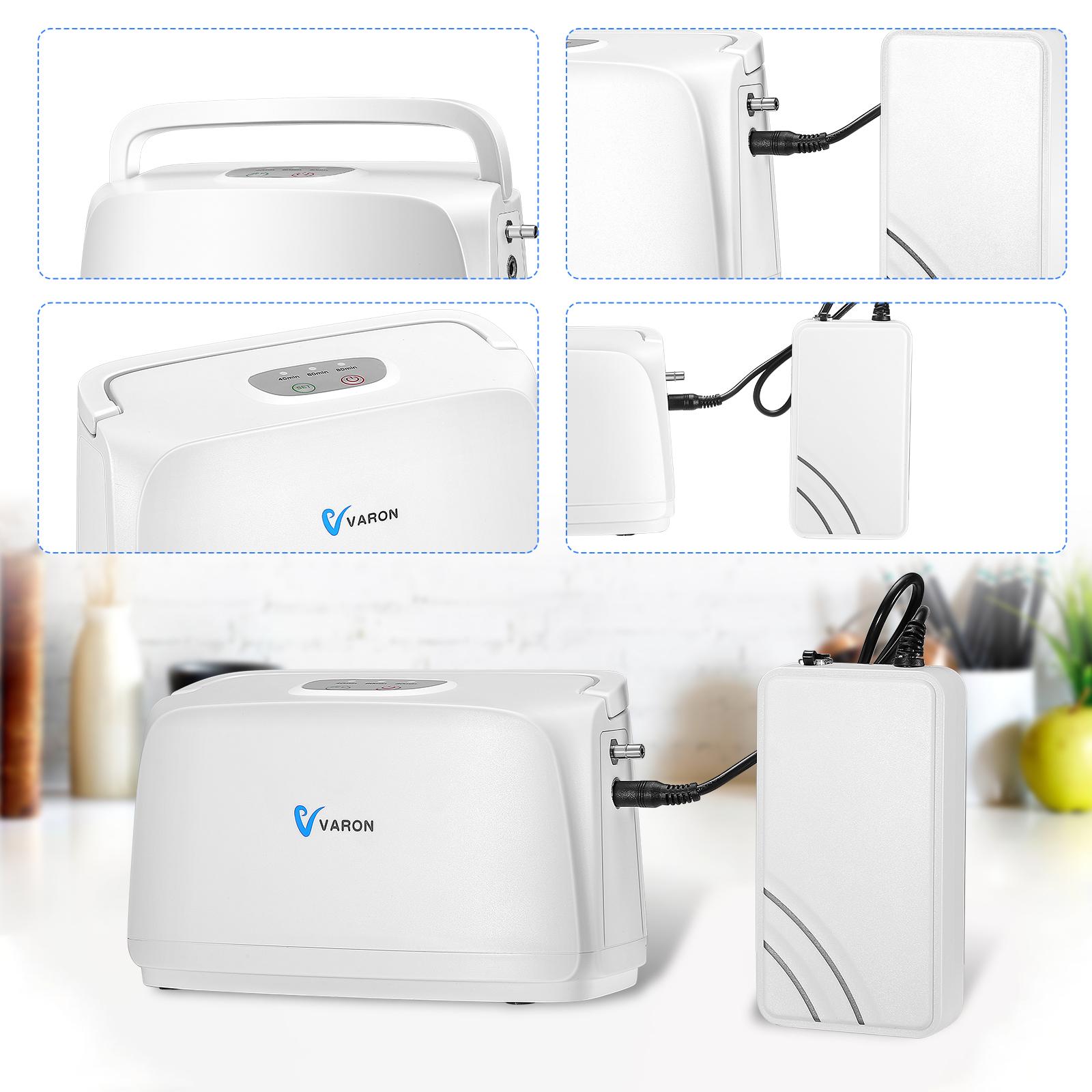 VARON 3L/min Oxygen Concentrator Portable O2 Oxygene Generator Making Machine For Travel Car Home Use Health Care Equipment