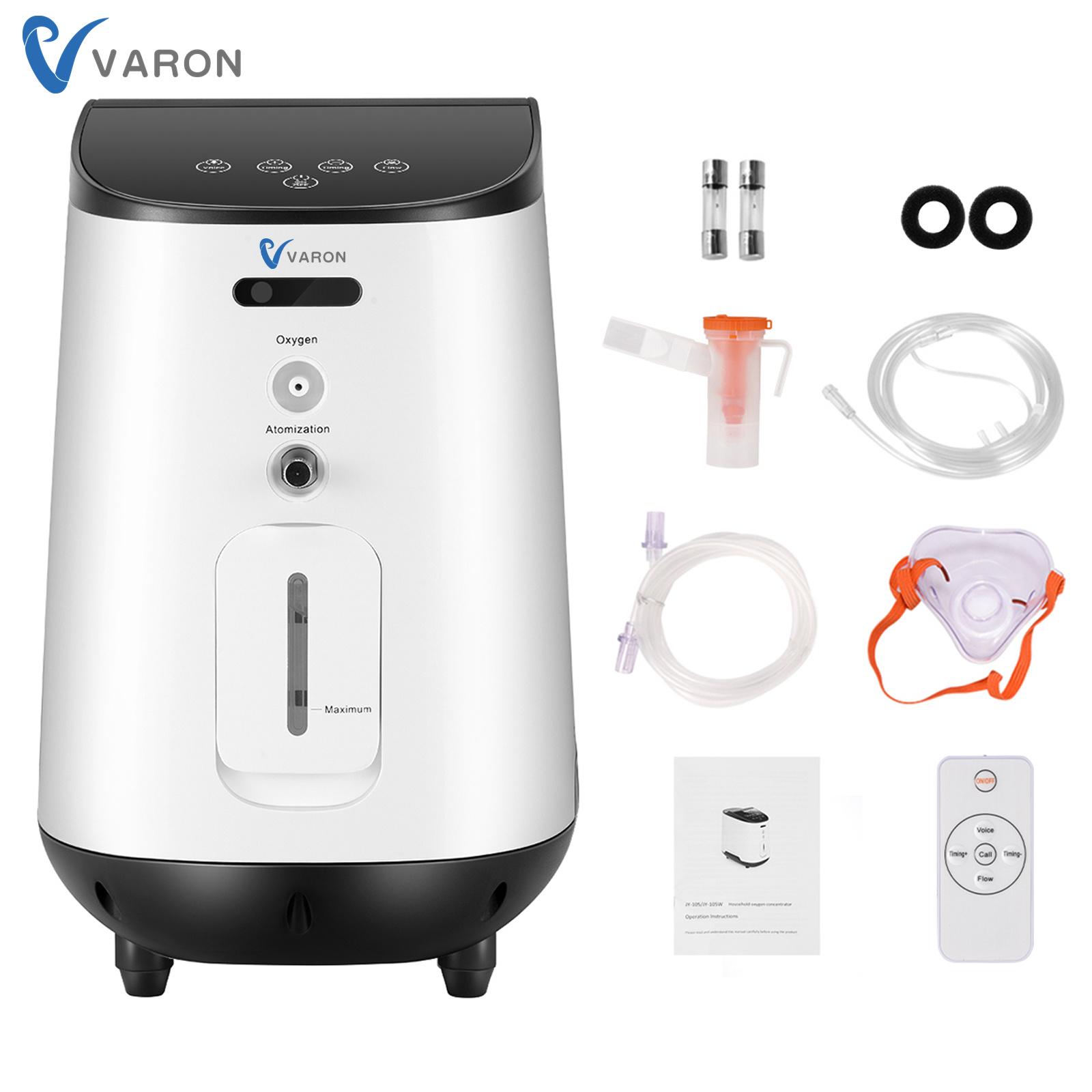 VARON 1-7L/Min Home Oxygen Concentrator Generator Adjustable Oxygene Making Machine Care Oxygen Generating Machine