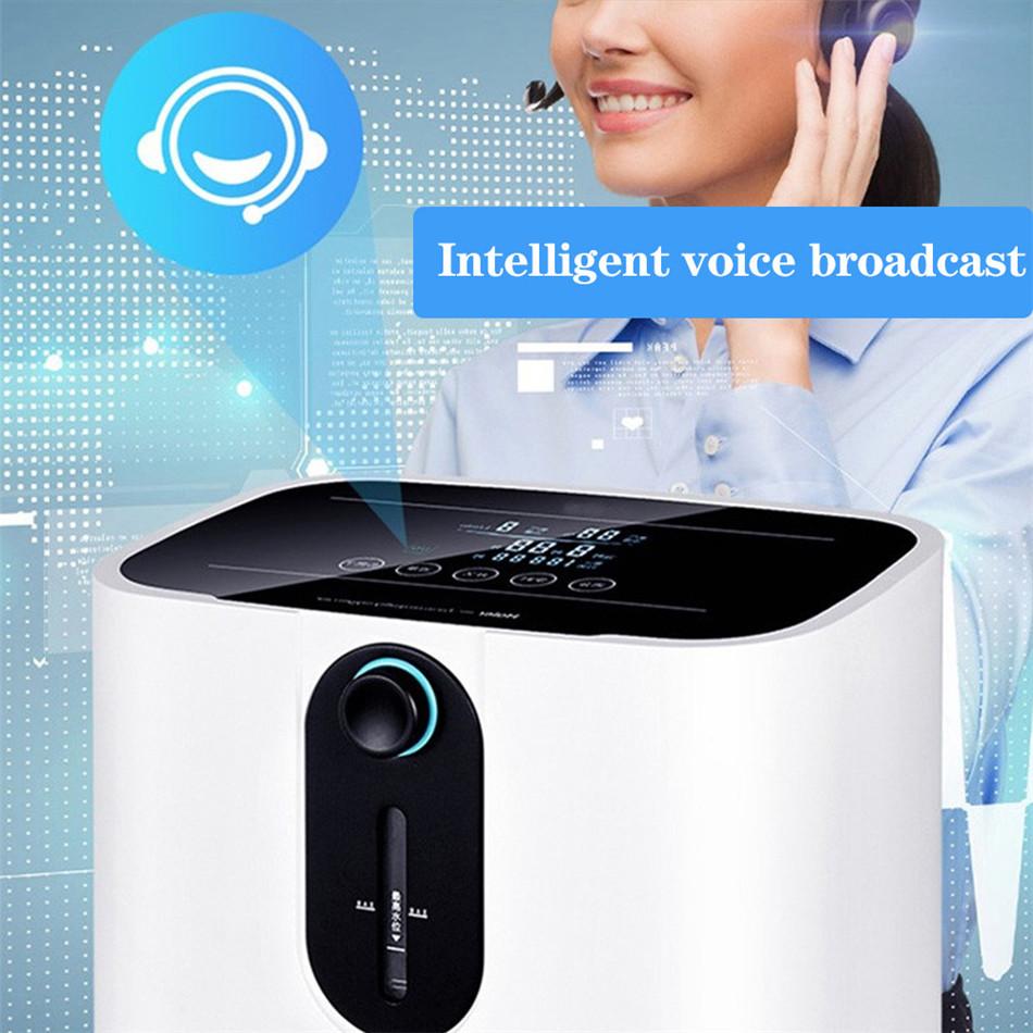 Portable 1L-7L Medical Oxygen Concentrator Machine Generator Oxygen Making Machine Without Battery Air Purifier AC 220V/110V