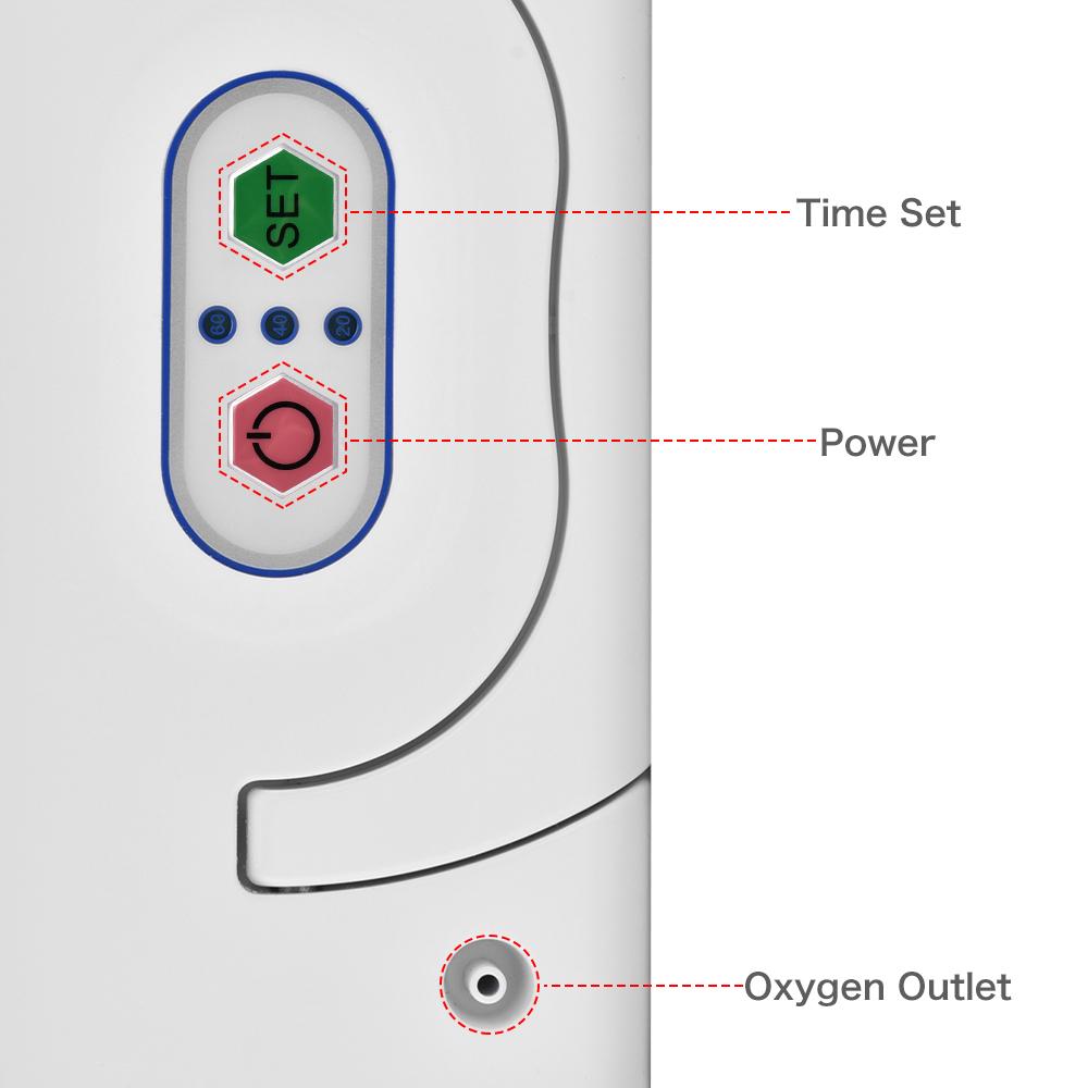 AUPORO Portable Oxygen Concentrator With Battery Generator Machine Car Charger Home Air Purifier Compact High Quality