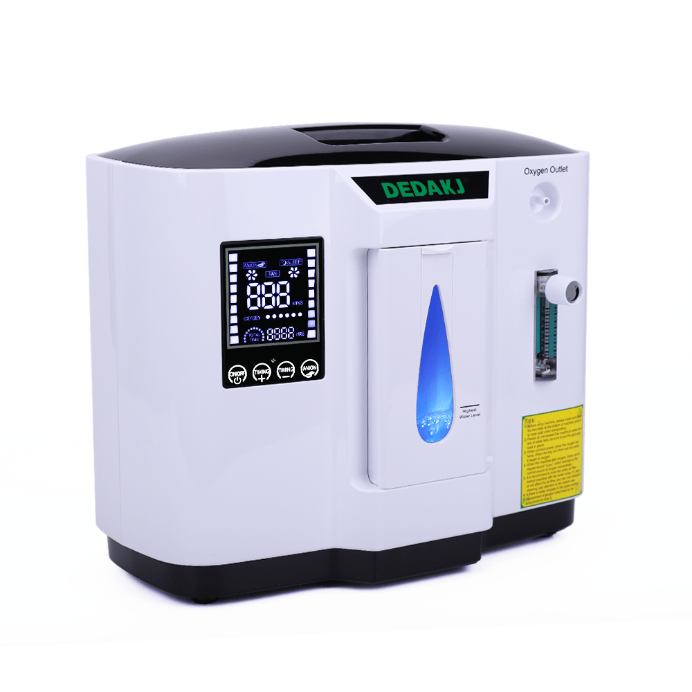 DEDAKJ 1-7L Portable Oxygen Concetrator DE-1A Household Oxygen Generator Oxygen Maker Anion Function Oxygen Making Machine 220V