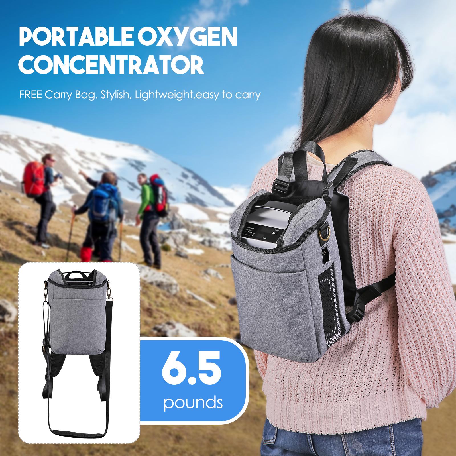 Portable 5L Pulse Flow Oxygent Concentrator Pulse Flow Oxygen Making Machine Without Battery 48 Hours Oxygen Supply 110V/220V