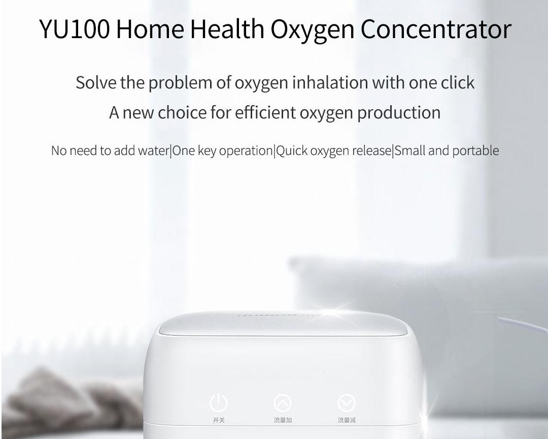 Xiaomi 7L Portable Oxygene Concentrator Machine Manual Adjusted High Concentration Home Care Oxygen Generator YUWELL YU100